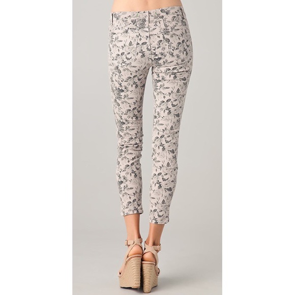J Brand Cropped Floral Skinny Jeans - Picture 3 of 8